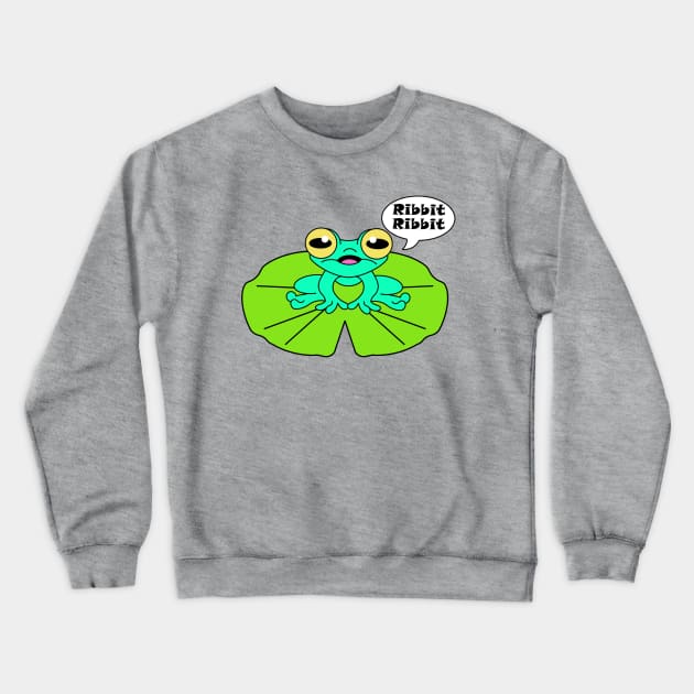 Athena, The Little Frog Crewneck Sweatshirt by garciajey